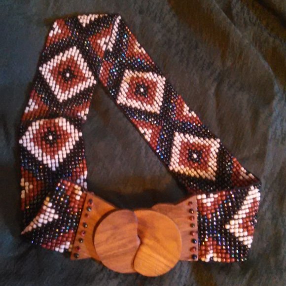 Accessories | Beautiful Handcrafted Beaded Belt With Wooden  display picture 1